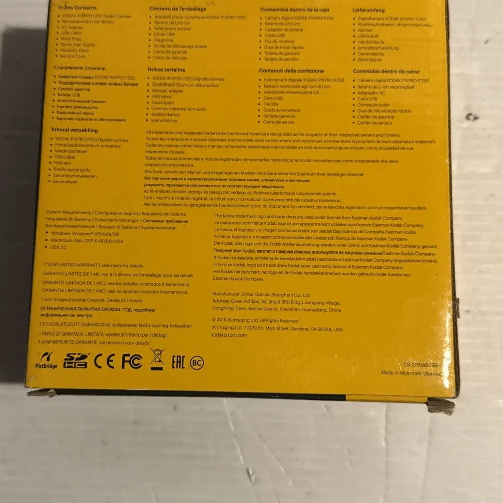 Kodak PIXPRO FZ53 16MP Digital Camera Blue 5X Wide Zoom Tested New In Open Box